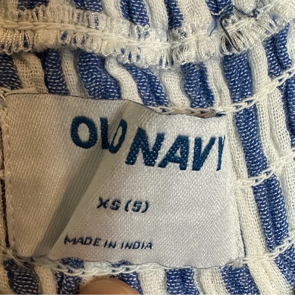 Old Navy Girl’s striped tiered blue white striped dress sz XS 5‎ GUC